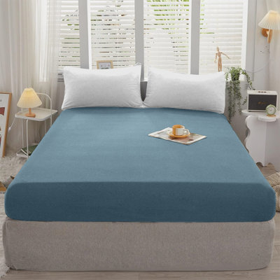 Cotton Blend 30cm Deep Pocket Jersey Fitted Sheet