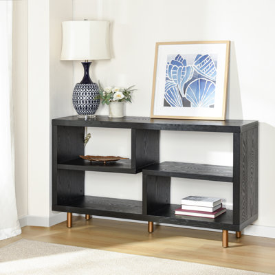 Norman Wyatt Home - 3-Tier Open Console - Ebony Woodgrain