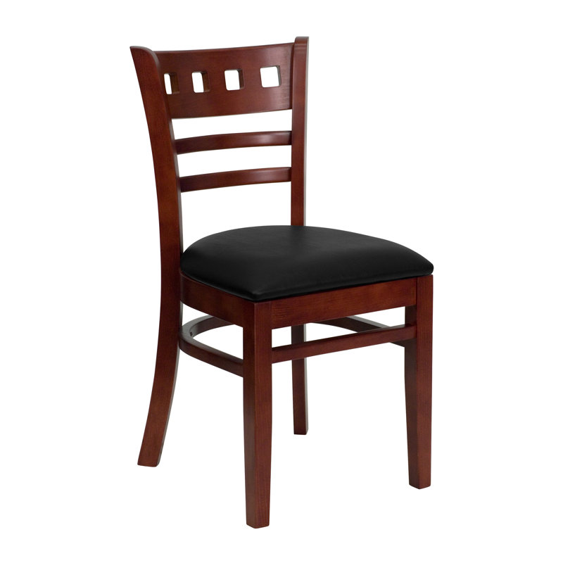 chaise d'appoint à dossier series american Hercules, Vinyle noir, Ensemble de 8