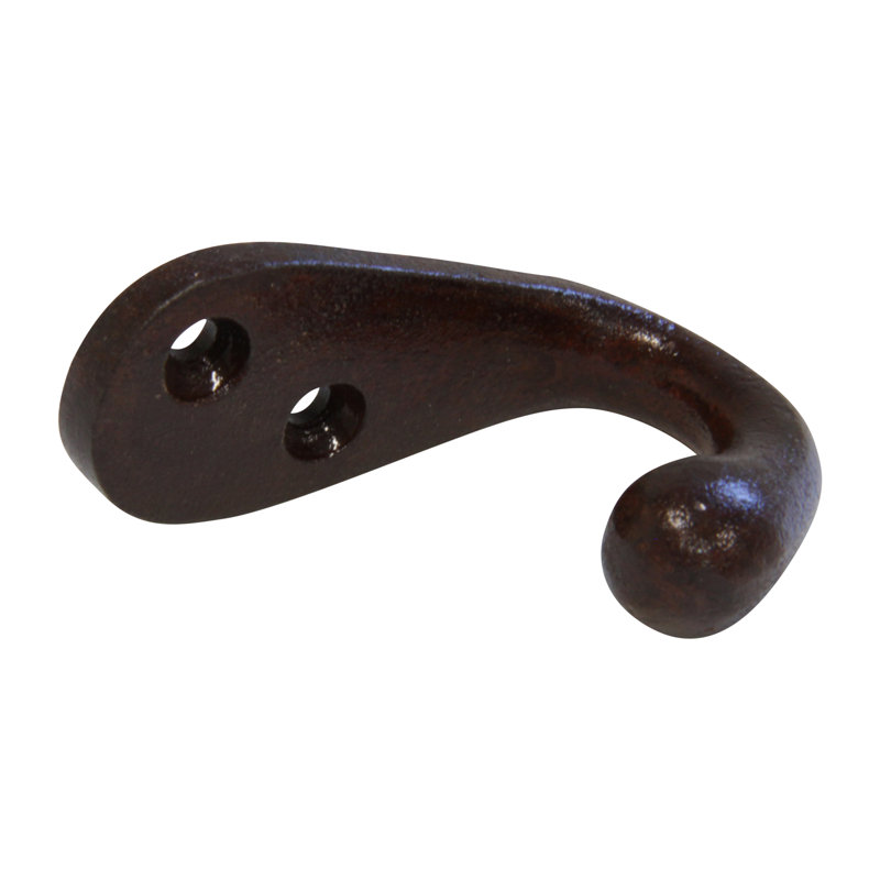 Iron Wall Wall Hook, Rust