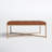 Osa Leather Ottoman - Brown-1090025363