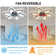 Ceiling Fan With Light With Remote Control, LED Dimmable Fan Ceiling Lamp