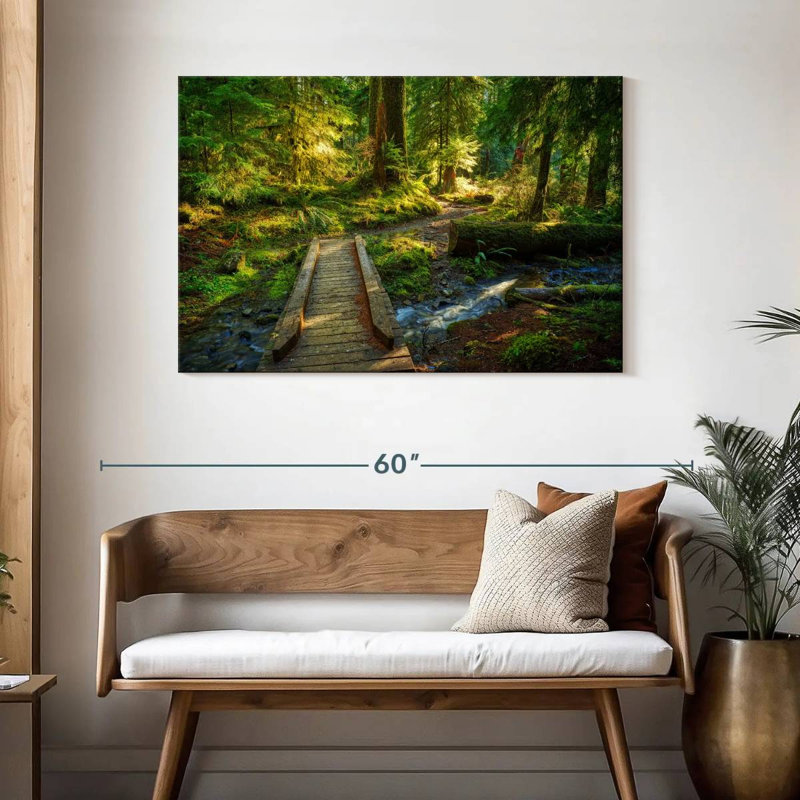 Pont de la forêt olympique d'Alvord, H 30 po x l 45 po