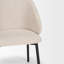 Chaise de salle à manger Jimmaron avec tissu gris et métal noir mat-963813549