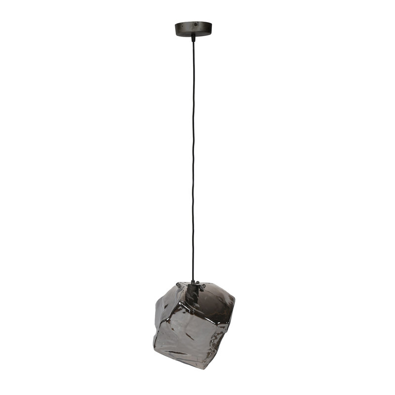 Abrahm 1 - Light Black Geometric Pendant