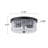 12‌″‌ Modern Industrial 2-Light Ribbed Glass Flush Mount