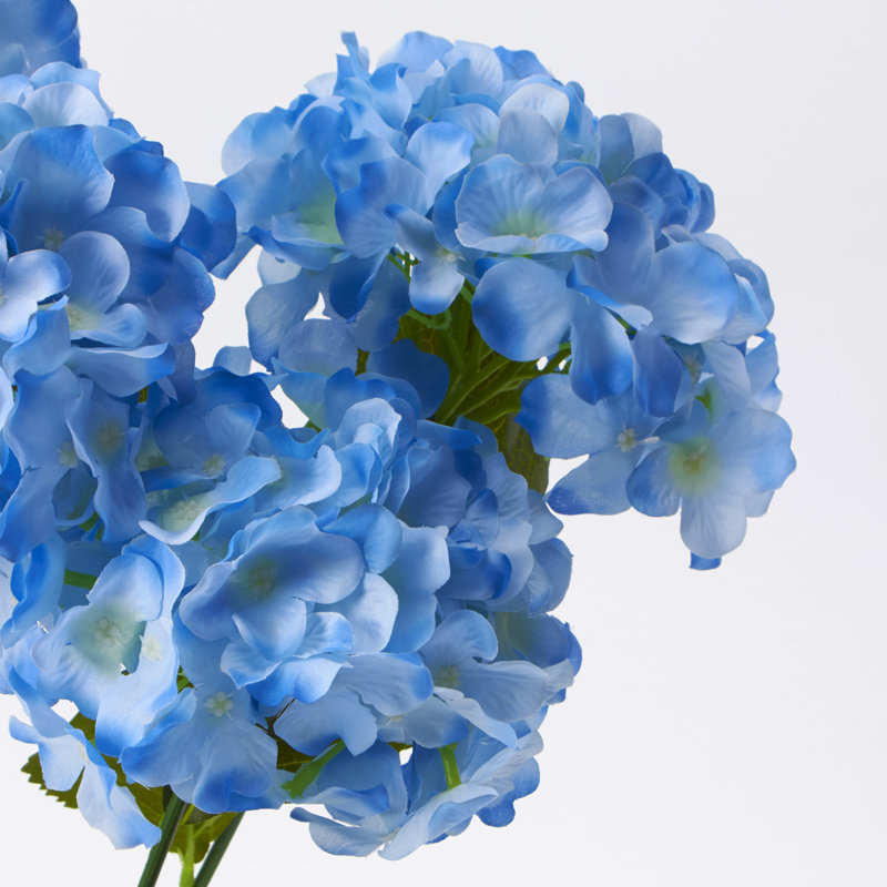 Tige d’hortensias artificielle, Bleu