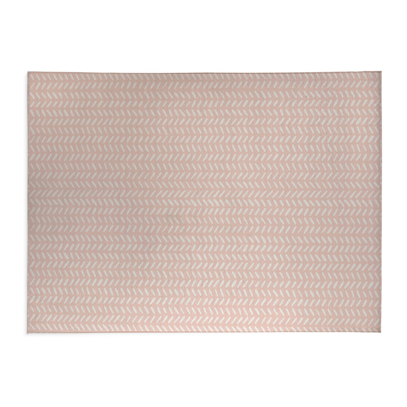 Tapis de bureau léger Dream Splat, L 7 pi x L 5 pi, Rose