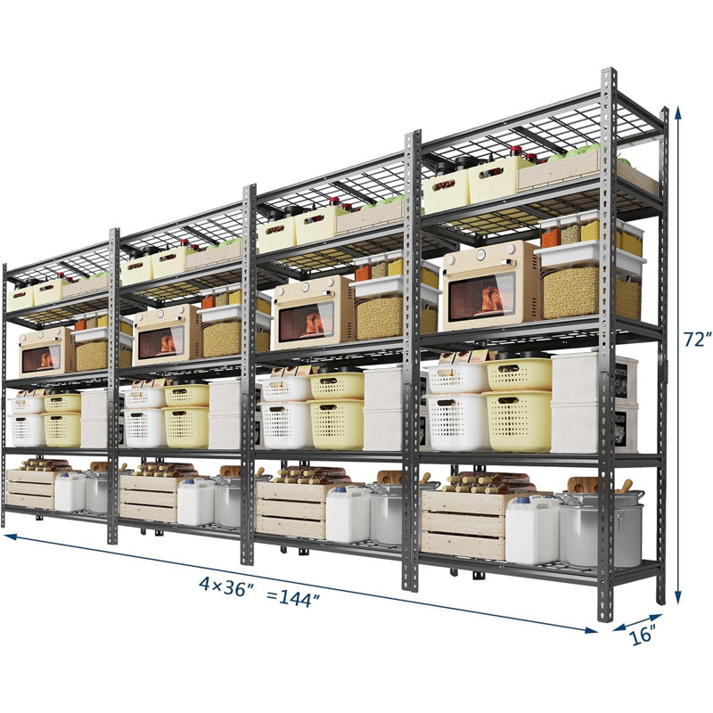 91.44 cm W Steel Shelving Unit