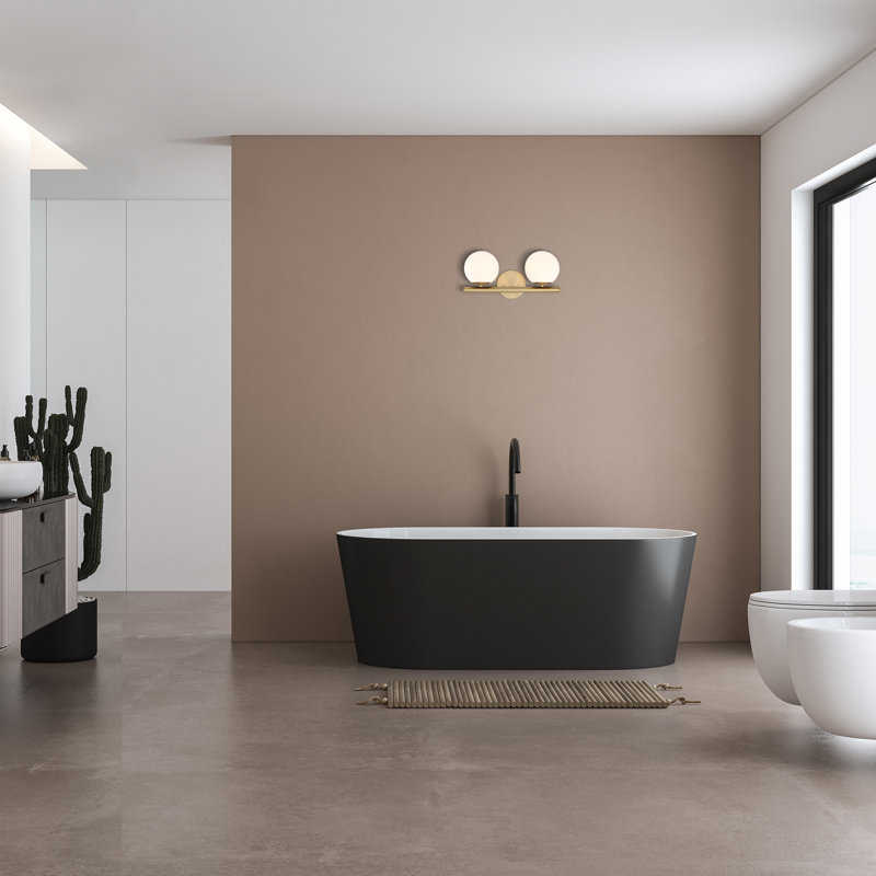 Chopin 2 Light Frosted Dimmable Vanity Light