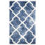 Tapis géométrique en laine touffeté à la main Dip Dye-16766733