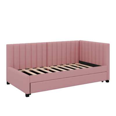 Twin Size Upholstered Daybed With Trundle