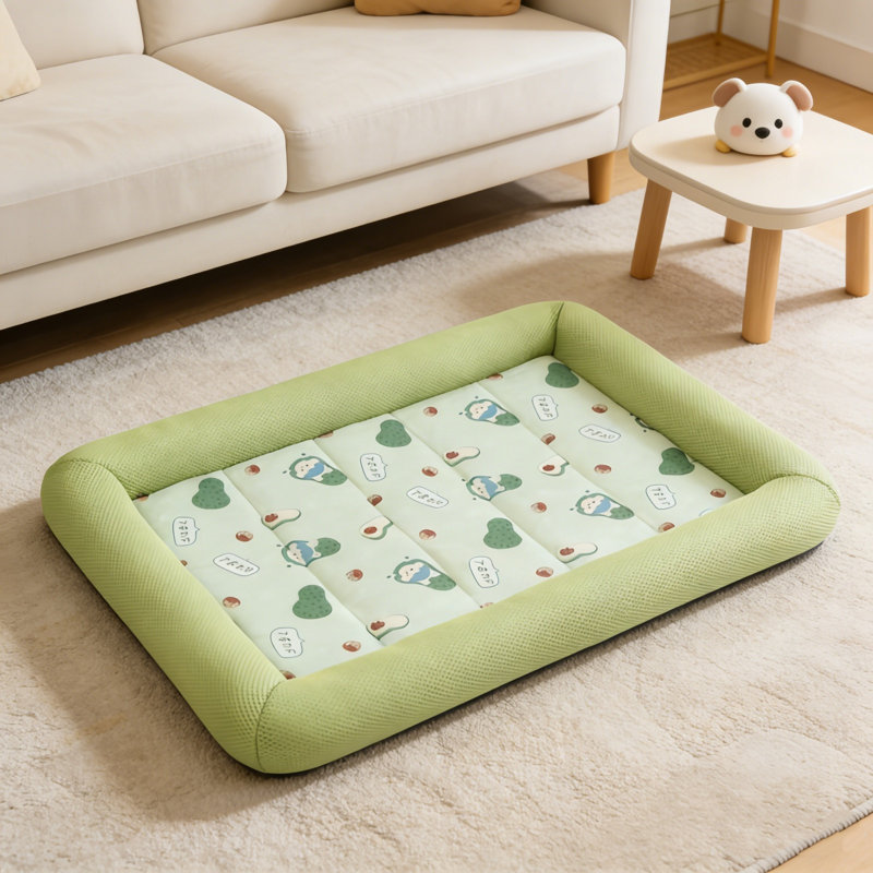 Tapis de refroidissement 19,7 x 15,8 x 3,2 po pour animaux de compagnie Summer Pet, Vert