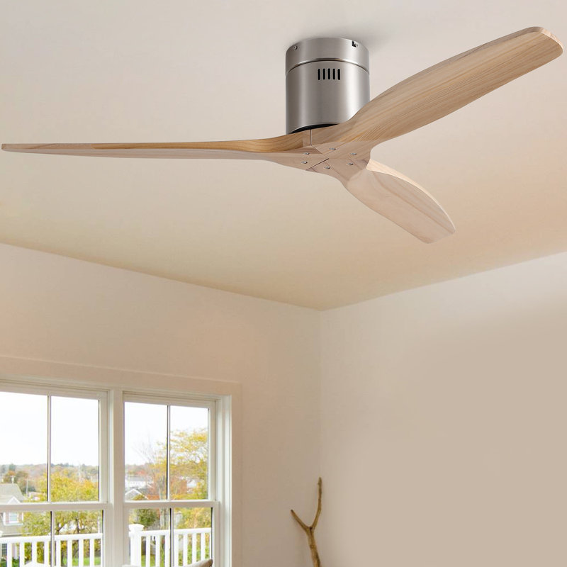 Ventilateur de plafond 52 po Farmhouse, Nickel brossé