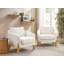 Fauteuil demi-tonneau rembourré Kervin, ensemble de 2-281011167-281011166