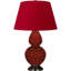 Lampe de table double gourde en céramique-607330836-607330827-636405621