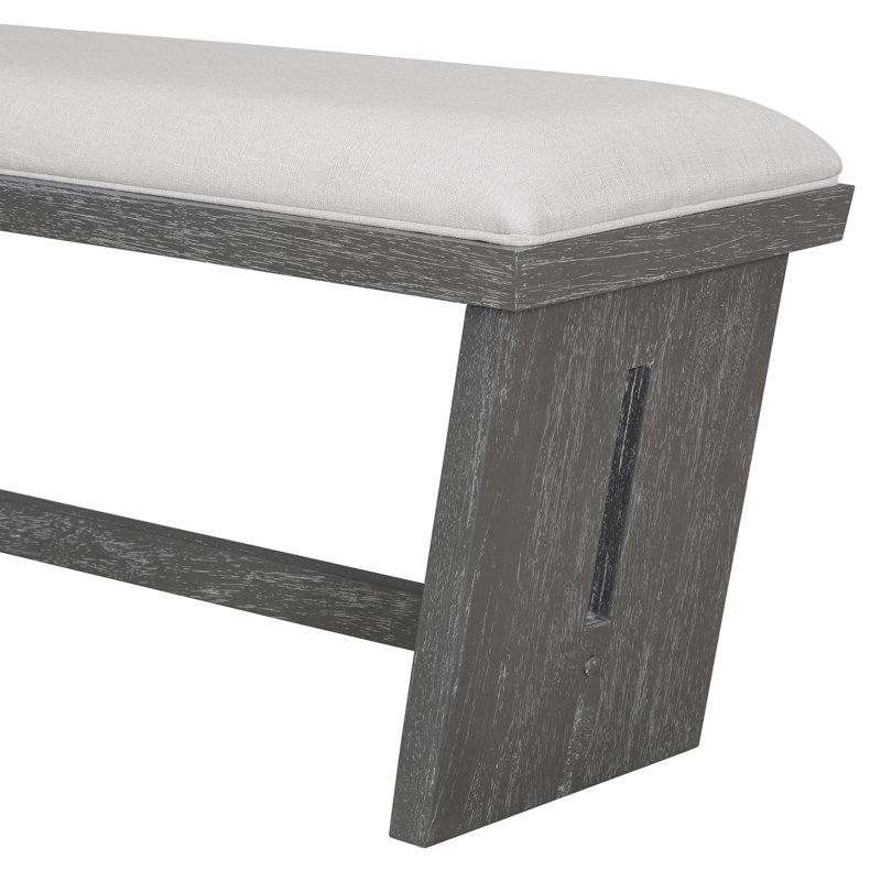 Ensemble de table de salle à manger 6 pièces pour 6 personnes, Gris