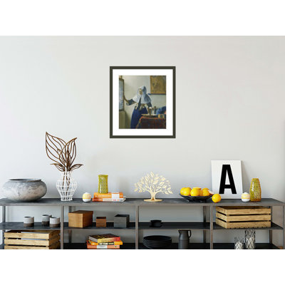 «Young Woman with a Water Pitcher» par Johannes Vermeer, impression giclée sur cadre