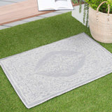 Rae Oriental Gray Indoor / Outdoor Area Rug