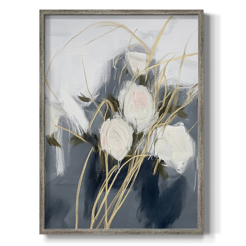 Reproduction encadrée FLORAL Series DCLXIX - bois massif, H 11 po x l 9 po