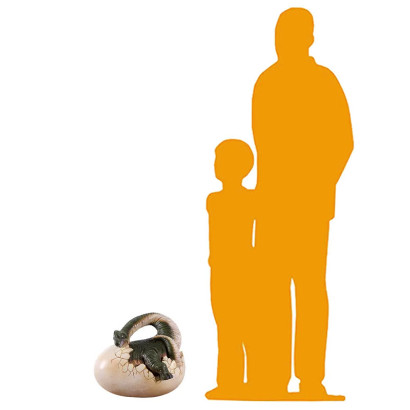 Brachiosaurus Dinosaur Egg Hatching Life Size Statue