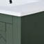 Meuble-lavabo de 76 cm avec lavabo en céramique - Structure en bois massif et design moderne - Finition imitant l'aspect réel de la vasque