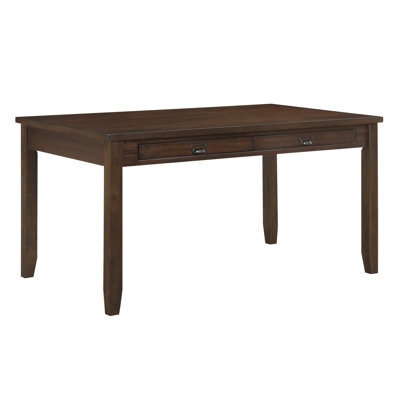 4 Dark Cherry Finish Rectangular Dining Table, Wooden Furniture, Seats 6, 30H X 60W 36D Table In Veneer, Transitional Style Furnishing For Area, Rectangular, 6