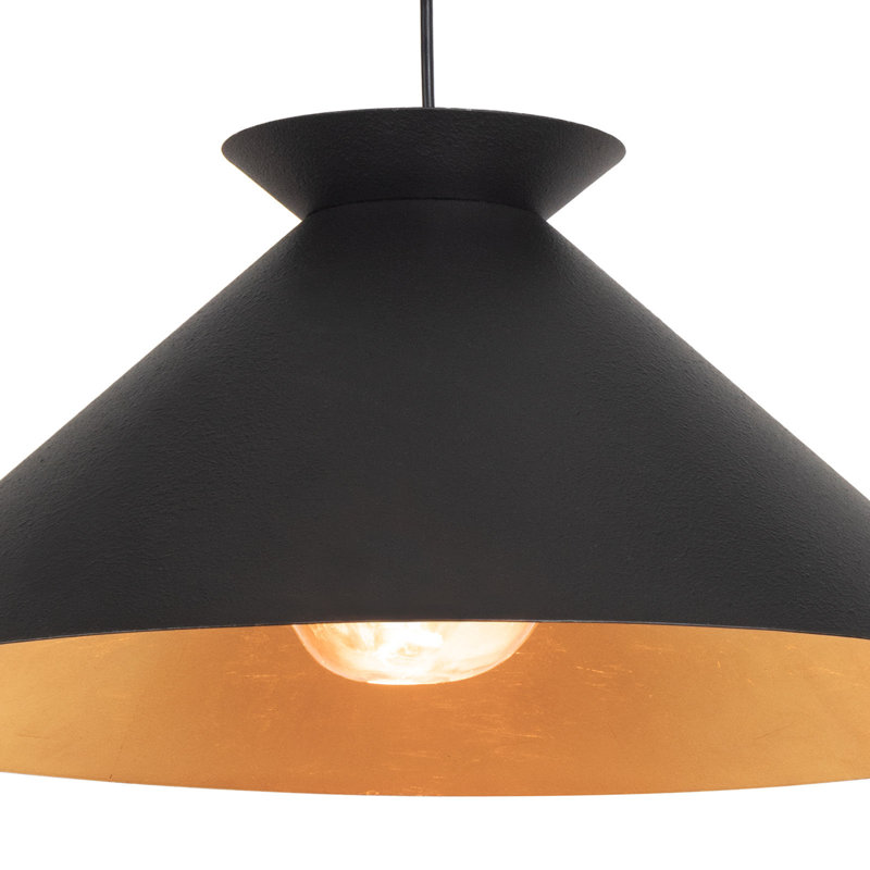 Viggo 1 - Light Pendant, 10.25" H x 24" W x 24" D, Blackened Steel