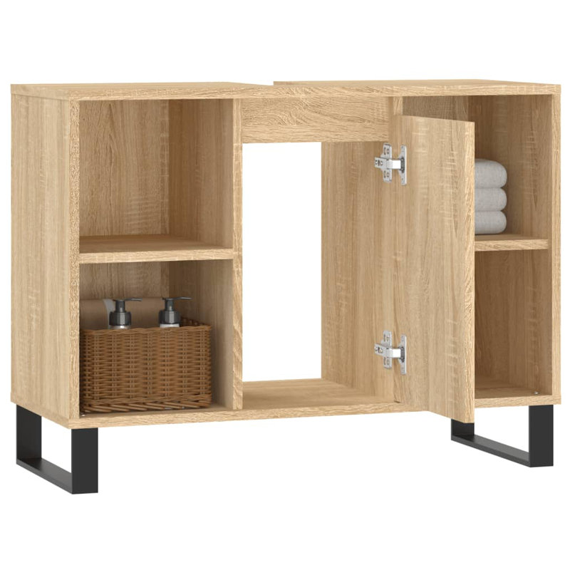 Adriene Freestanding Bathroom Cabinet, Sonoma Oak