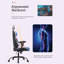 Fauteuil de jeu ergonomique PC avec support lombaire et appui-bras réglable PC E-Sports