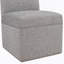 Chaise d'appoint capitonnée polyvalente avec garniture cloutée exquise pour divers environnements