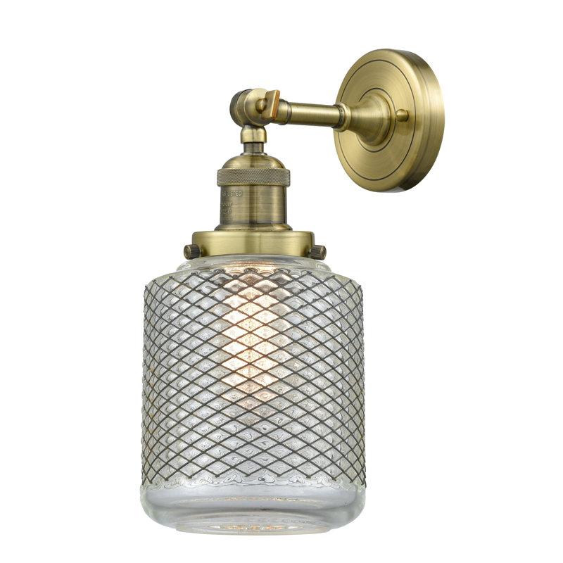 Iyana Dimmable Bath Sconce, Antique Brass, 6 Watt Vinage LED Bulb