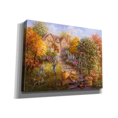 Art mural sur toile Epic Graffiti «Gathering Fall» par Nicky Boehme, 54 po x 40 po