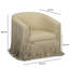 Chaise pivotante en cuir végétalien Shag Me