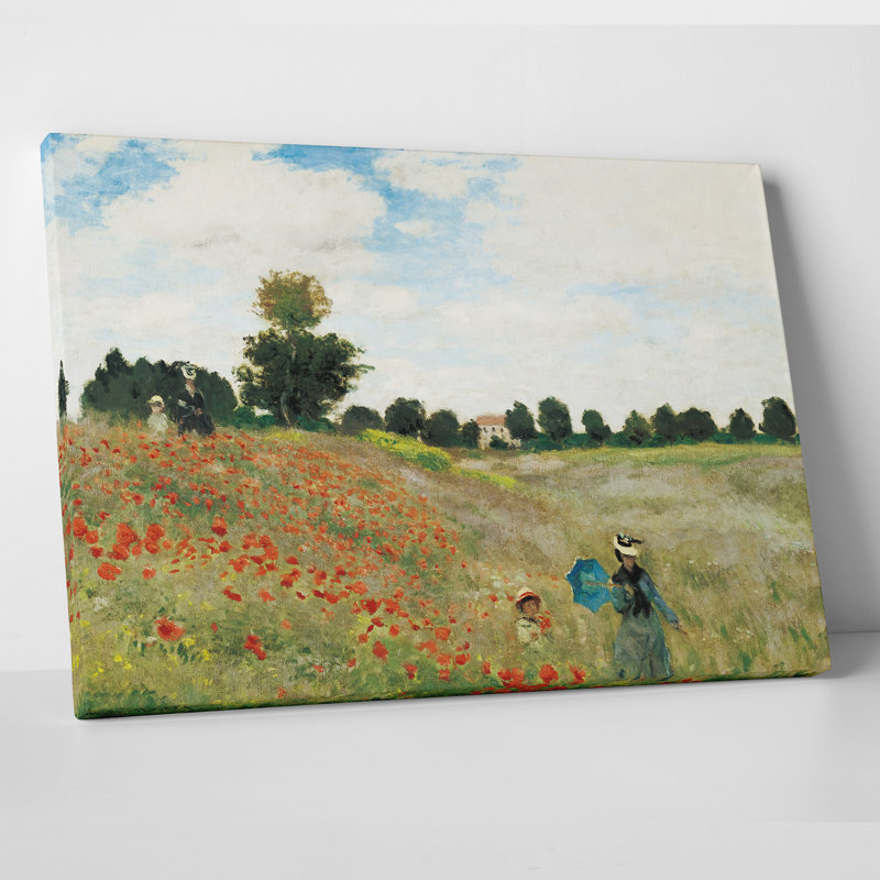 « wild argenteuil near » par claude monet, reproduction d’art sur toile, 24 po x 36 po, Toile tendue