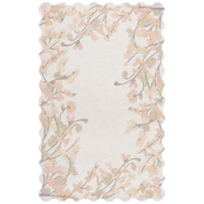Tapis d'intérieur en laine touffeté à la main Jardin