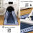 Washable Rugs for Living Room 9x12 Modern Geometric Area Rug, Low Pile Diamond Border Pattern Foldable Soft Carpet, Stain Resistant & Easy Cleaning Floor Mats for Home Office Decor, Navy-964315581-964315568