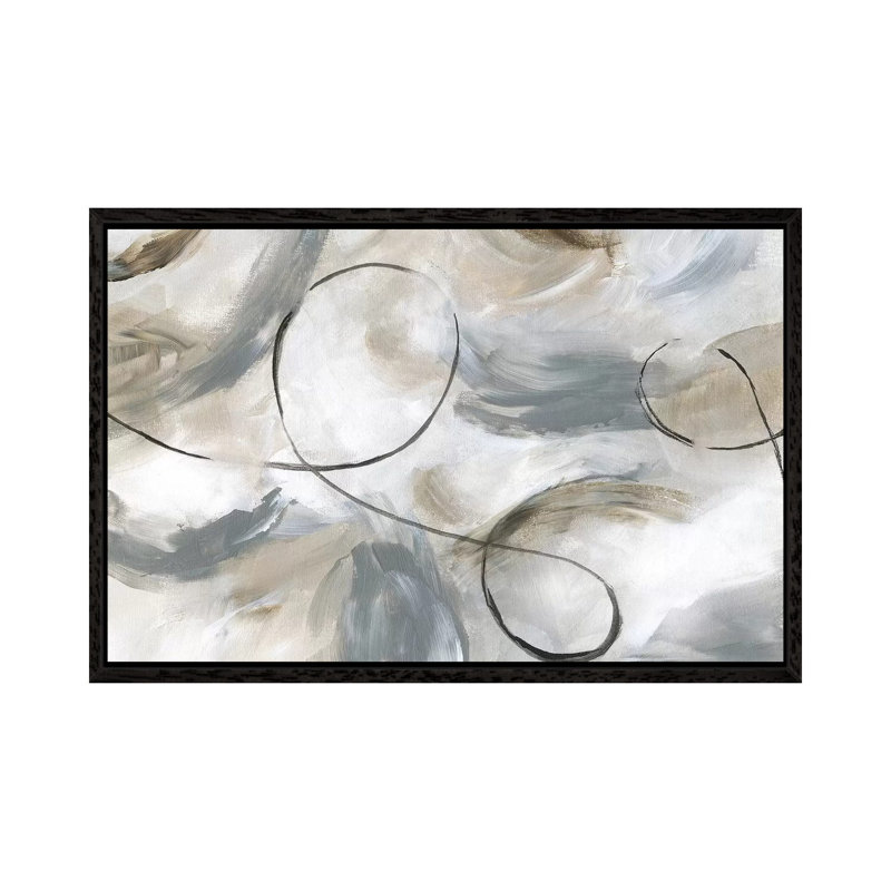 Staccato - Painting on Canvas, 101.6 cm H x 66.04 cm W, Black Framed