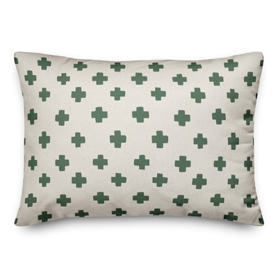 Housse et insert de coussin rectangulaire d'extérieur Swiss Cross 19