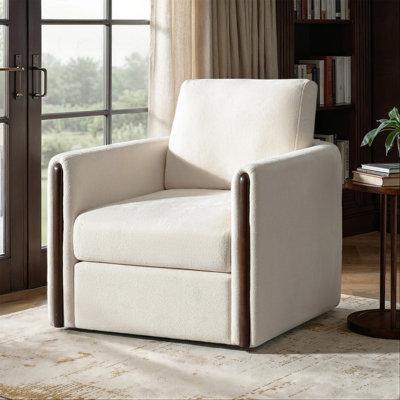 Upholstered Swivel Armchair
