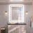 Chrisna LED Bathroom Mirror with Frontlit and Backlit, 3 Colors Temperature & Dimmable Light Anti-fog Tempered Glass Bathroom Vanity Mirror-1644397550-1660412552