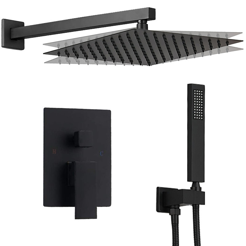 Diverter Shower Faucet, Matte Black