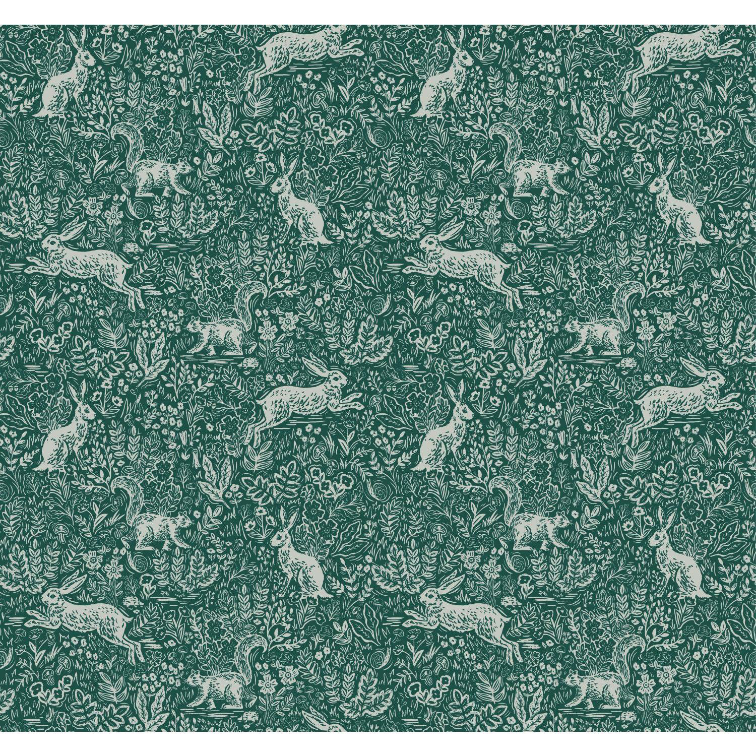 Fable Wallpaper Double Roll, Dark Green