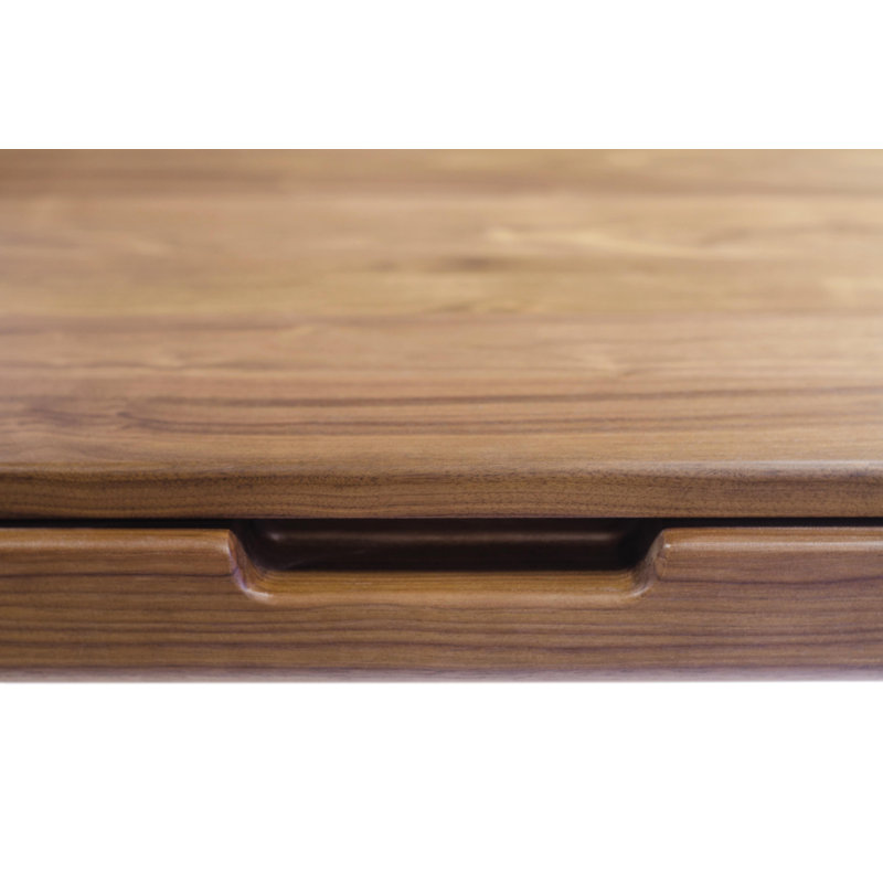 Lisse Extension Table, 30" H x 72"/111" L x42" W, Natural Walnut