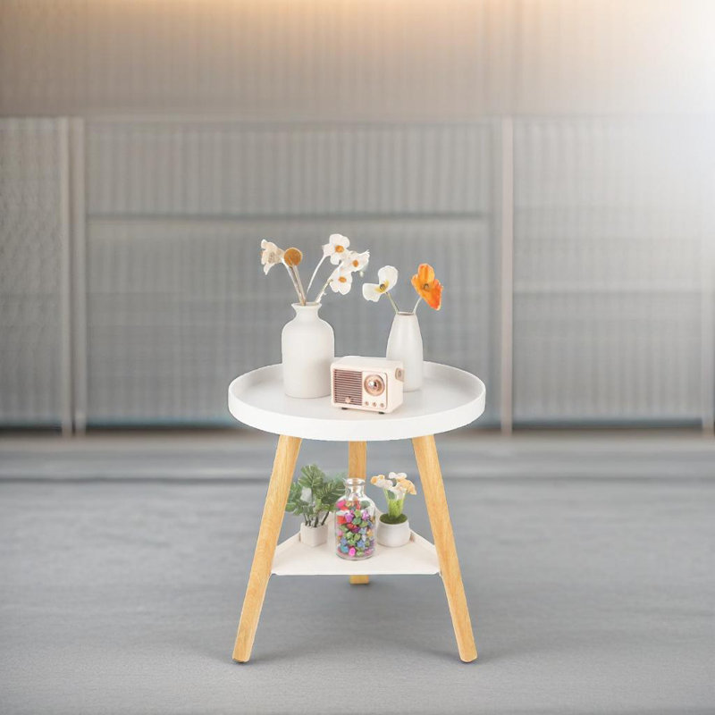 Solid Wood End Table