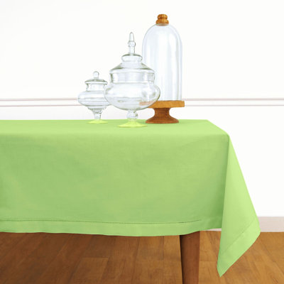 Cotton Linen Hemstitch Tablecloth