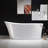 59" x 30" Freestanding Soaking Acrylic Reversible Drain Bathtub & Faucet Combo,Drilling Needed-100864731