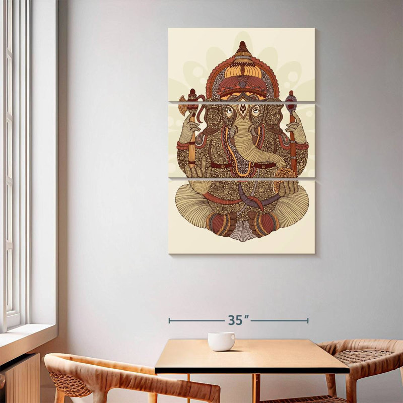 Adella Patterned Ganesha, 65" H x 42" W
