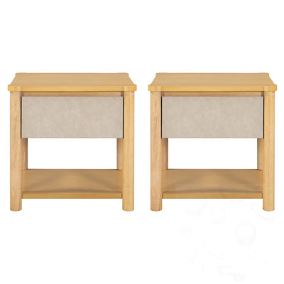 Nightstand With Drawer(Set Of 2)