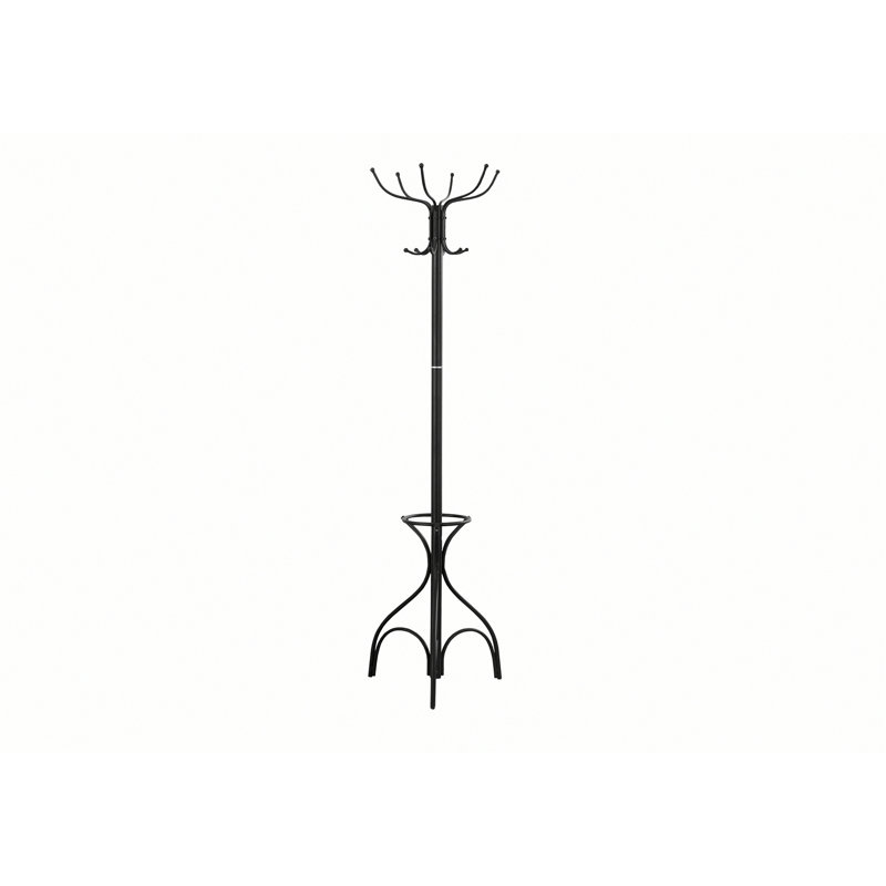 Metal Coat Rack, Free Standing Coat Rack with 12 Hooks for Entryway